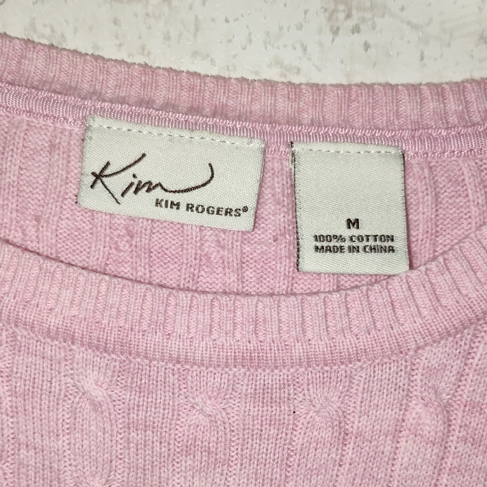 Kim Rogers Pink  Sweater Lightweight Design